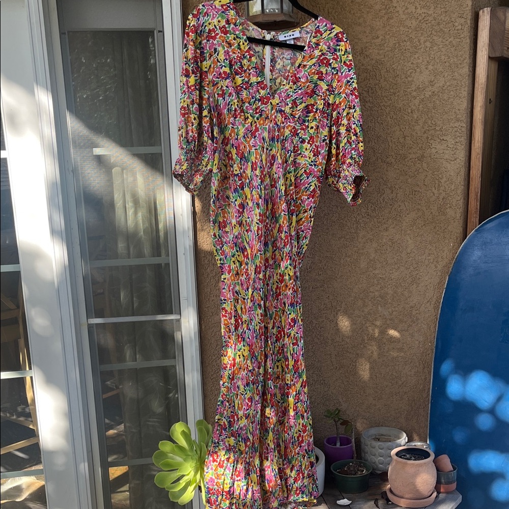 RIXO Multicolor Floral Maxi Dress US 16 Women’s